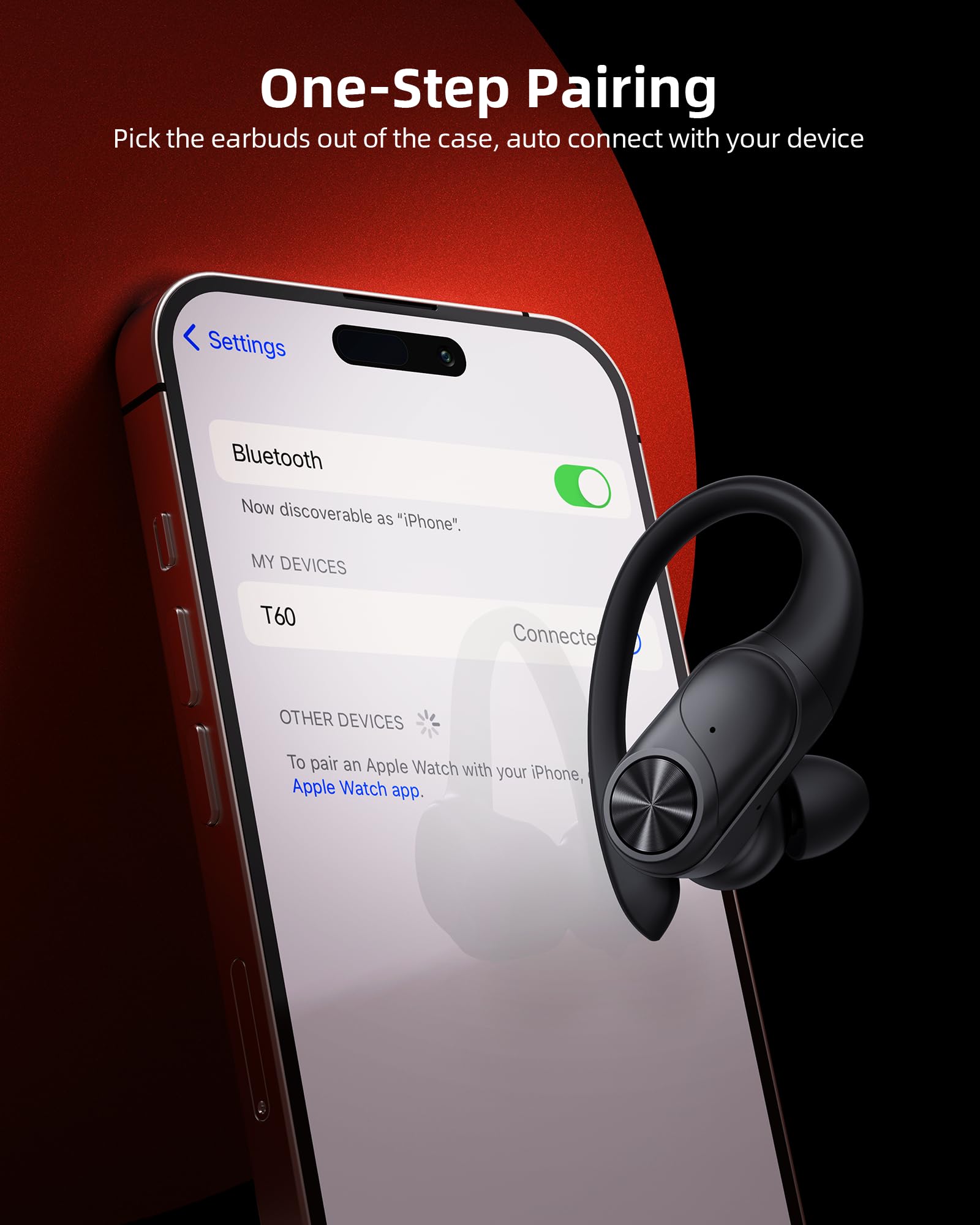 PocBuds auriculares en uso durante carrera demostrando su resistencia IPX7