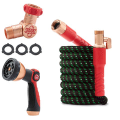 Pocket Hose Ballistic vista frontal con accesorios mostrando facilidad de uso