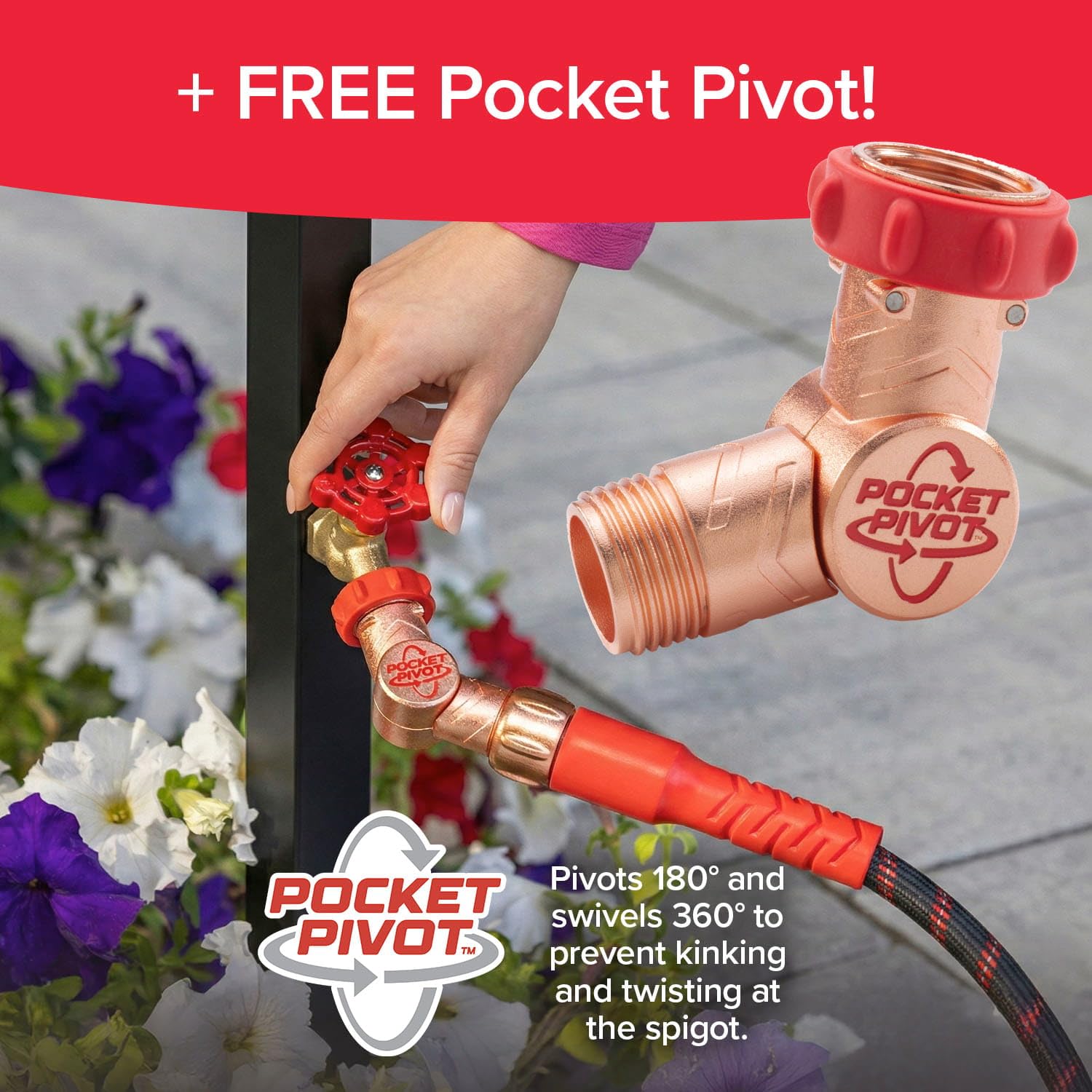Pocket Hose lavando auto demostrando mayor caudal y maniobrabilidad