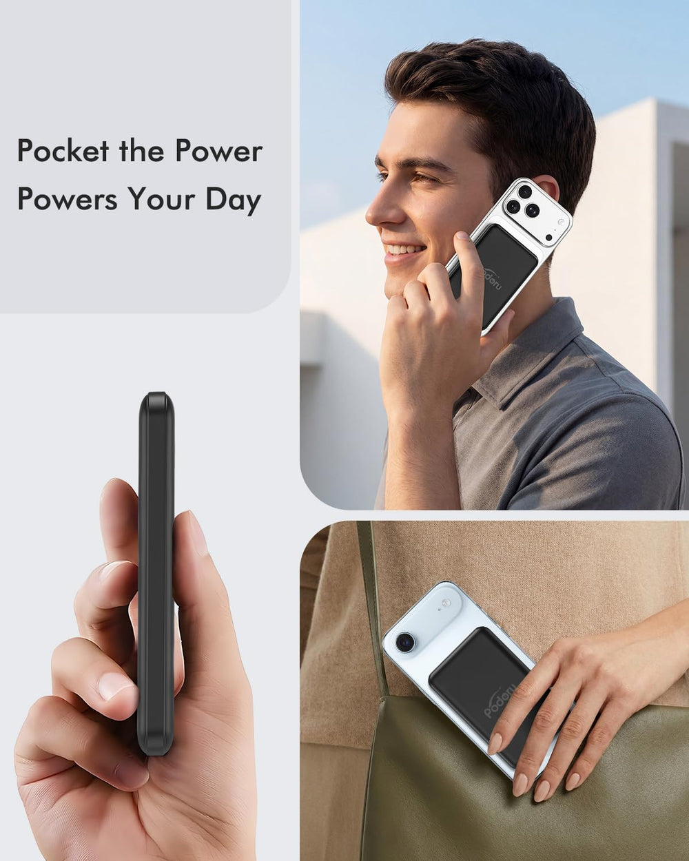podoru textura de silicona suave que protege la parte trasera del teléfono