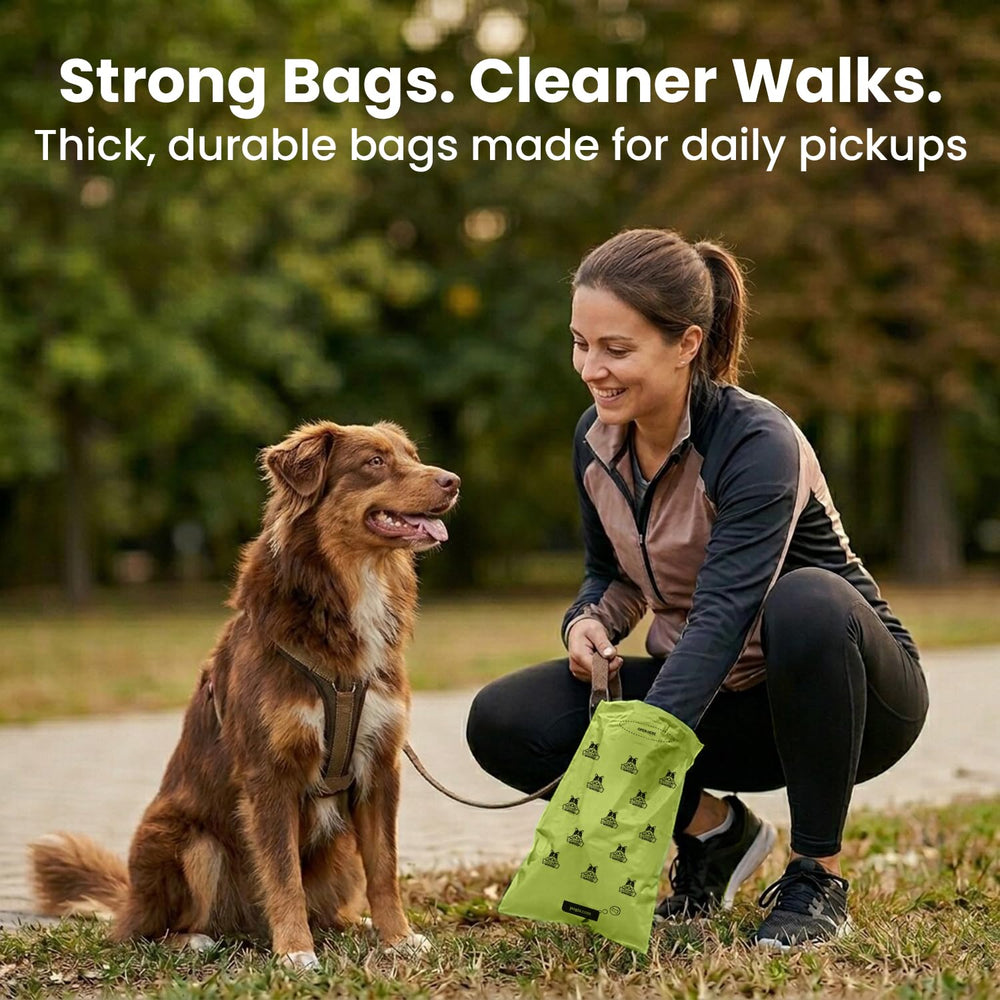 Pogi's bolsa abierta 9x13.5 pulgadas con espacio para heces grandes