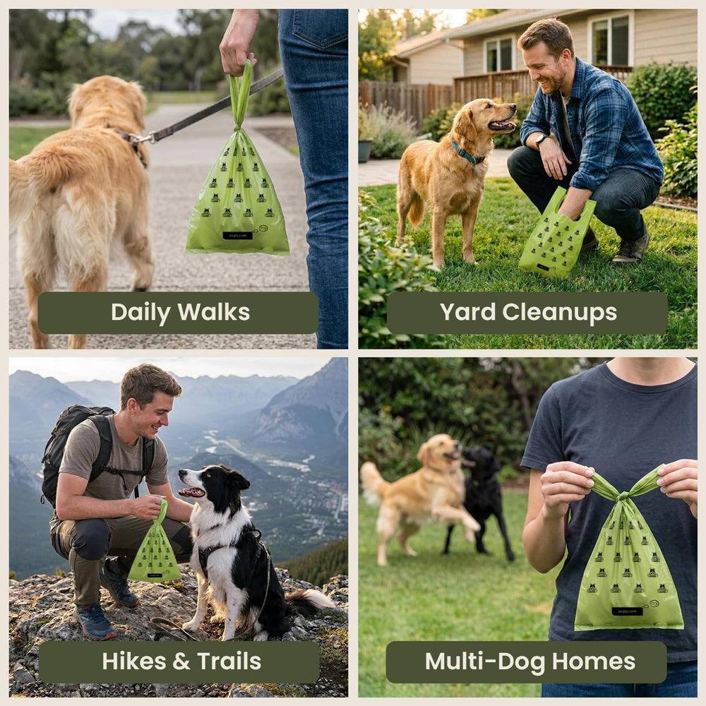 Pogi's comparación de tamaño demostrando capacidad para perros grandes