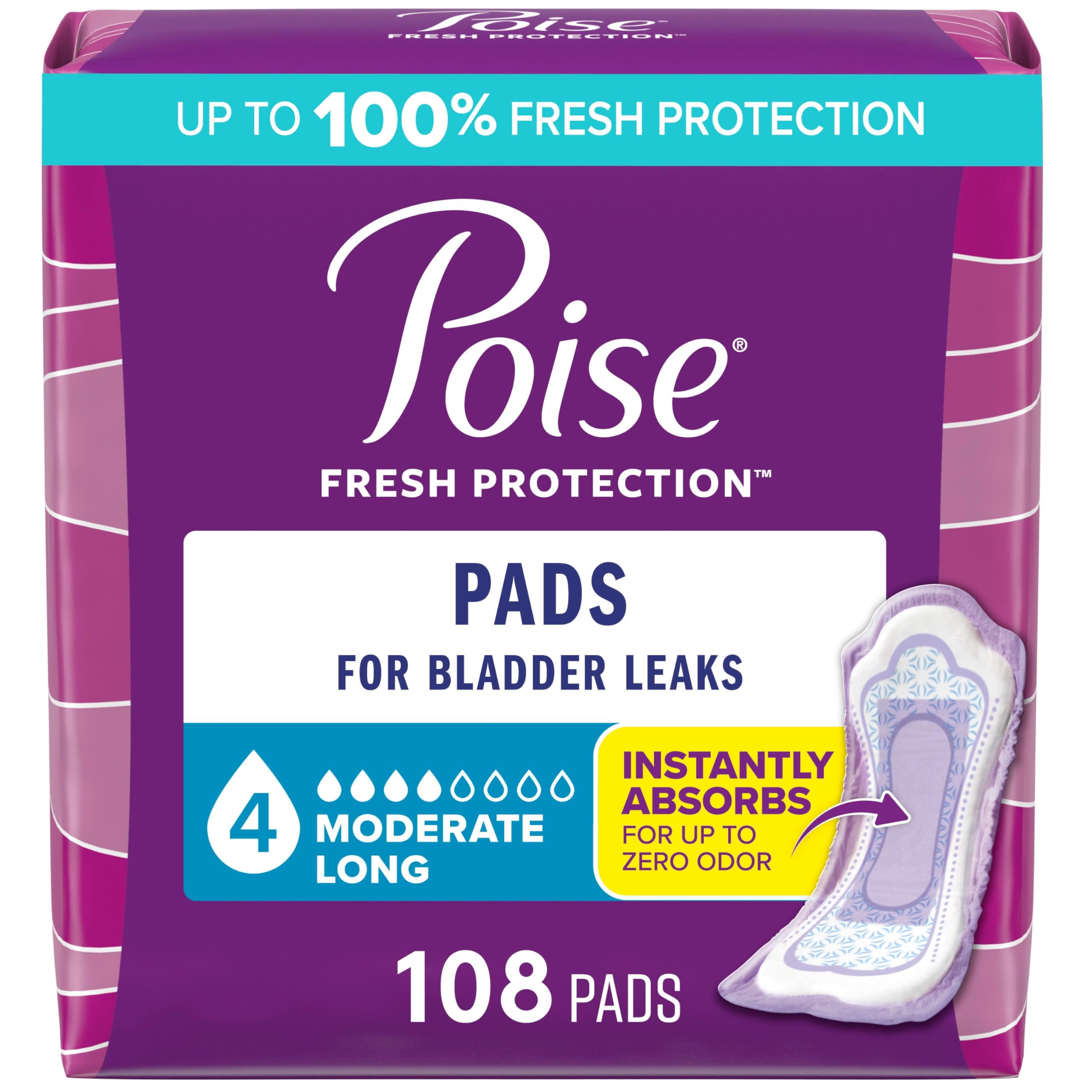 Poise compresa frontal pack mostrando protección y confianza
