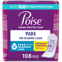 Poise compresa frontal pack mostrando protección y confianza