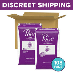 Poise detalle del núcleo absorbente que garantiza sequedad rápida