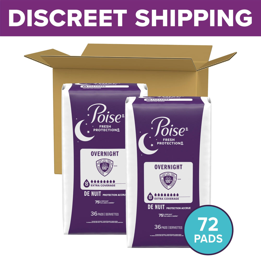 Poise primer plano del núcleo absorbente que garantiza sequedad