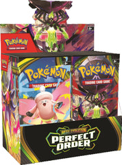 Pokémon caja display frontal mostrando 36 sobres, ideal para coleccionar