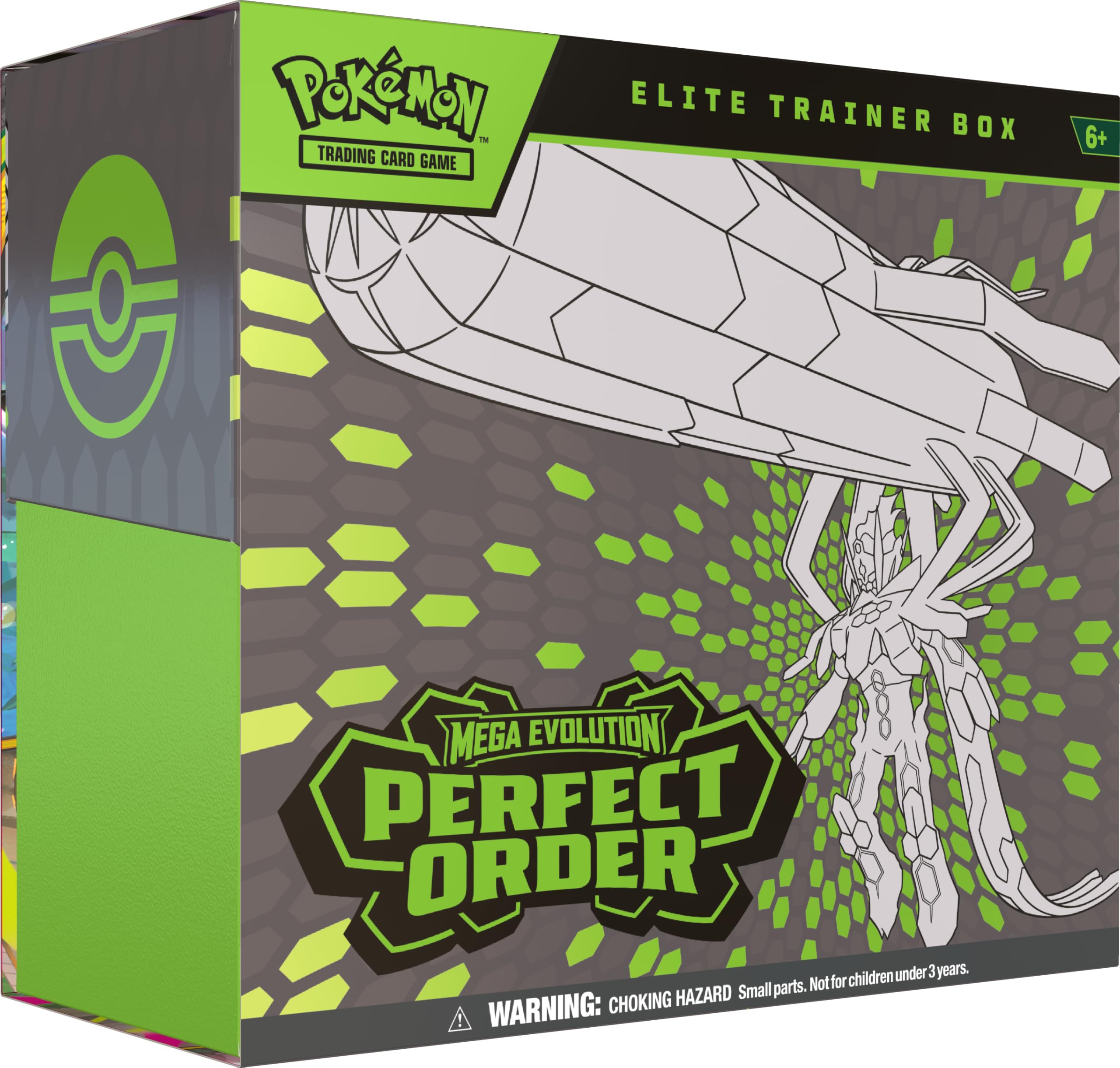 Pokémon Elite Trainer Box frontal mostrando la caja y beneficios de colección