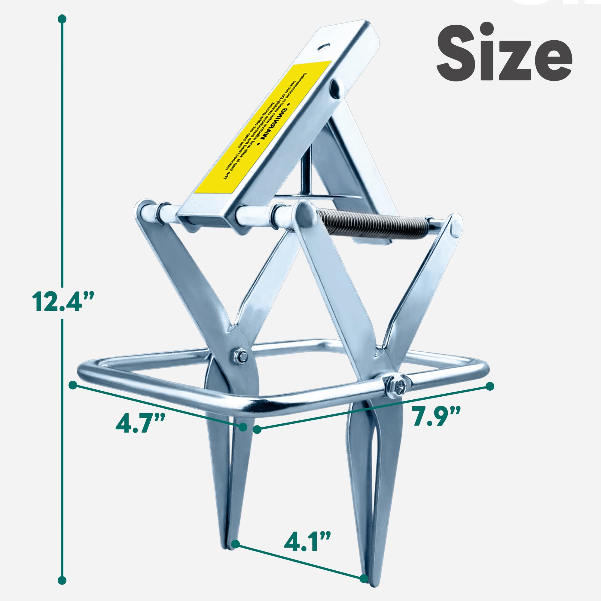 POlAFLEX scissor trap open position demonstrating fast action
