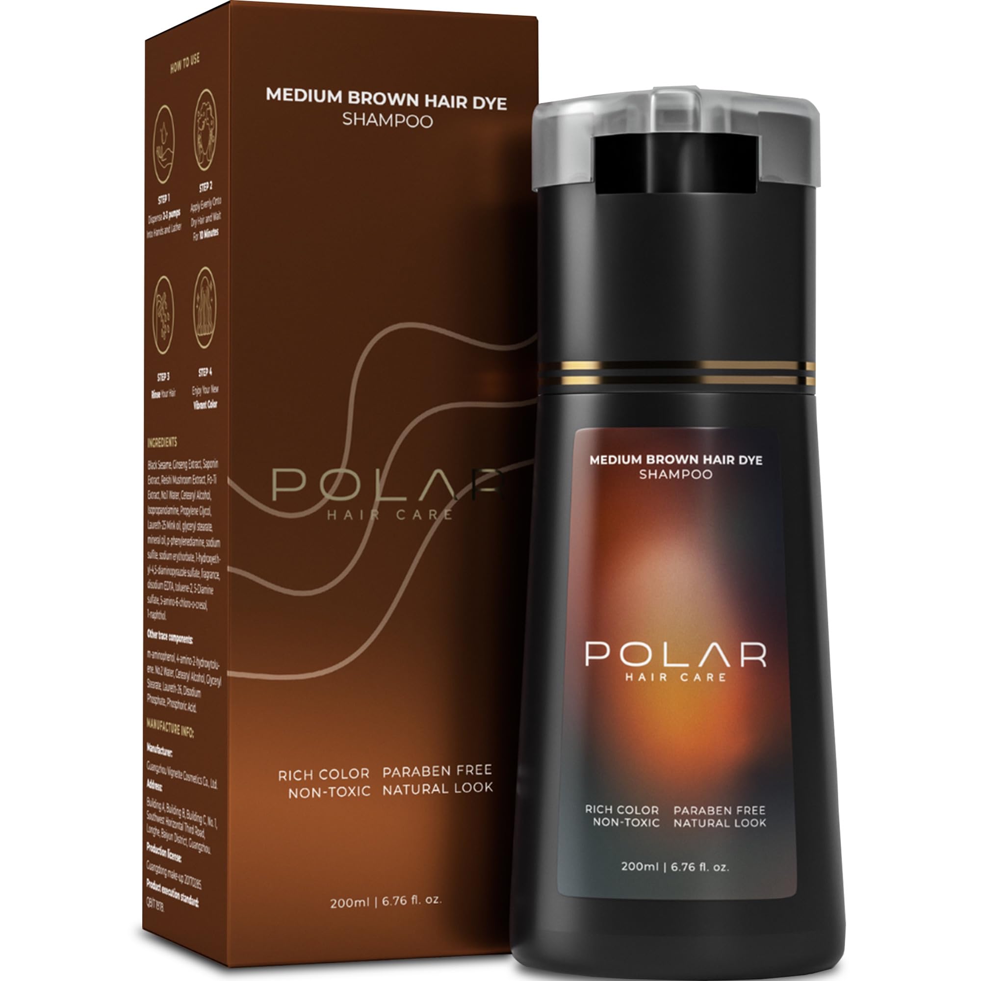 POLAR HAIR CARE envase frontal mostrando aplicación rápida y práctica
