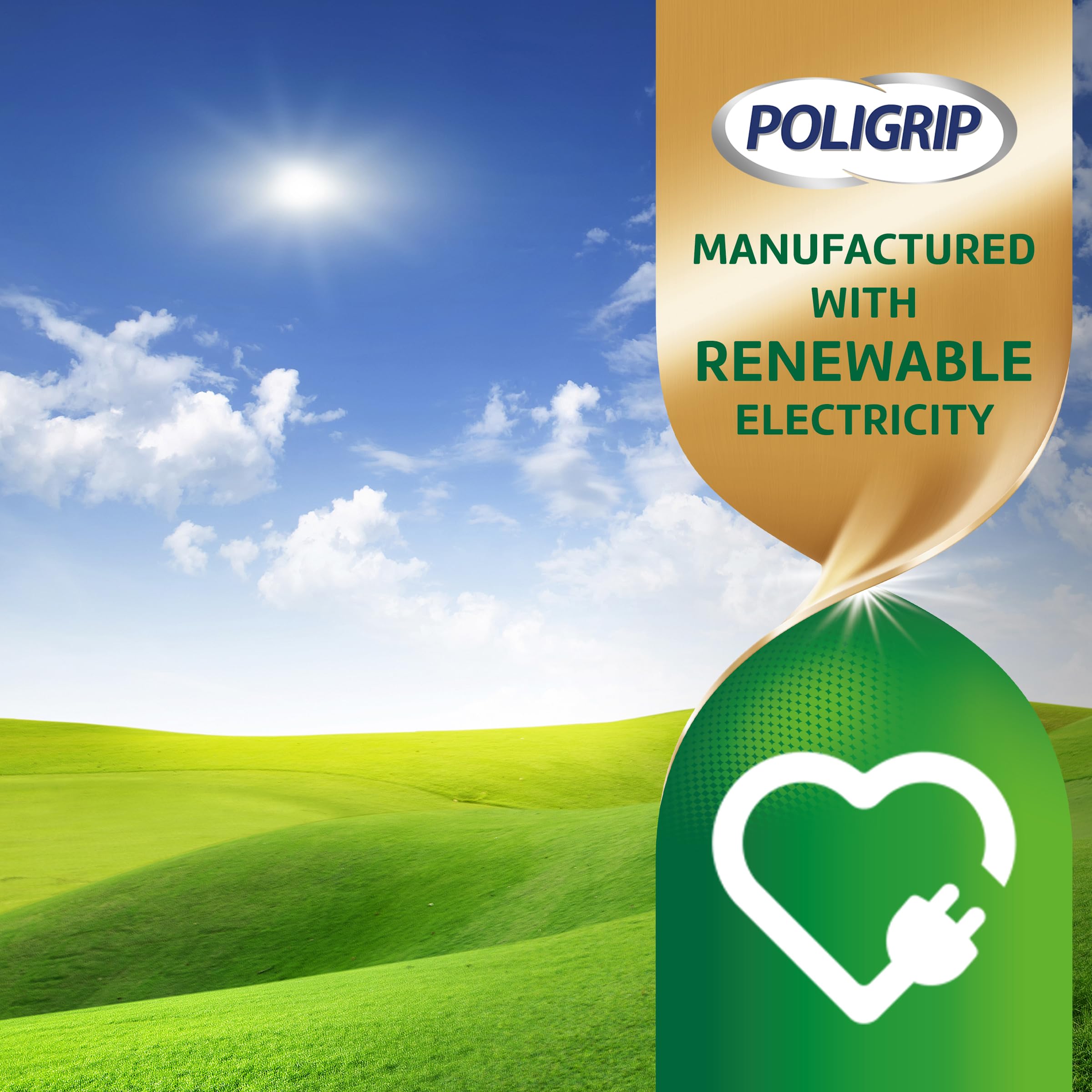 Poligrip Free dentadura comiendo alimentos, protección contra partículas