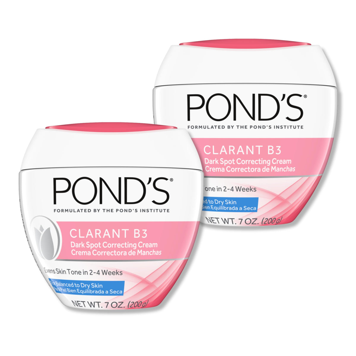 POND’S envase frontal mostrando diseño y beneficio de tono uniforme