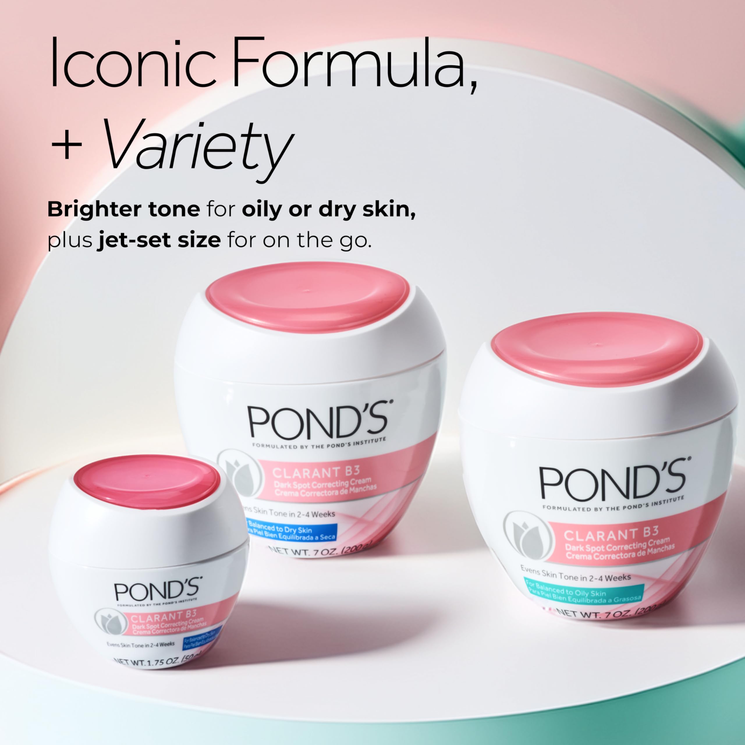 POND’S comparación sutil antes y después mostrando tono más parejo