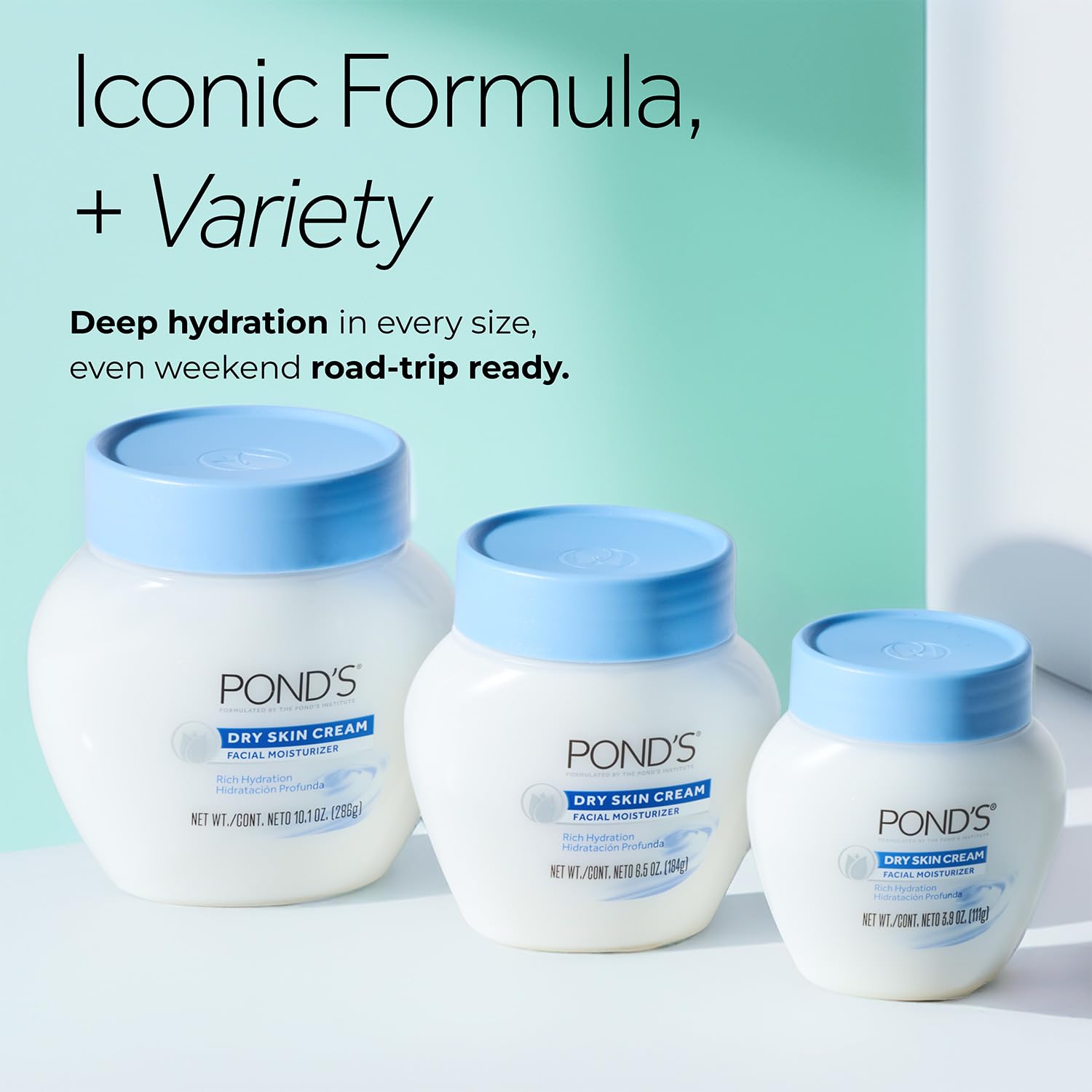 POND'S crema aplicada en rostro en ambiente cotidiano hidratante