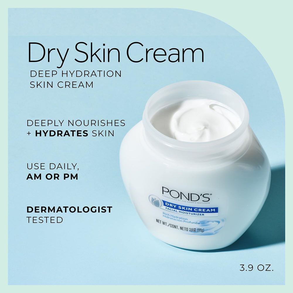 POND'S envase abierto con crema demostrando consistencia rica