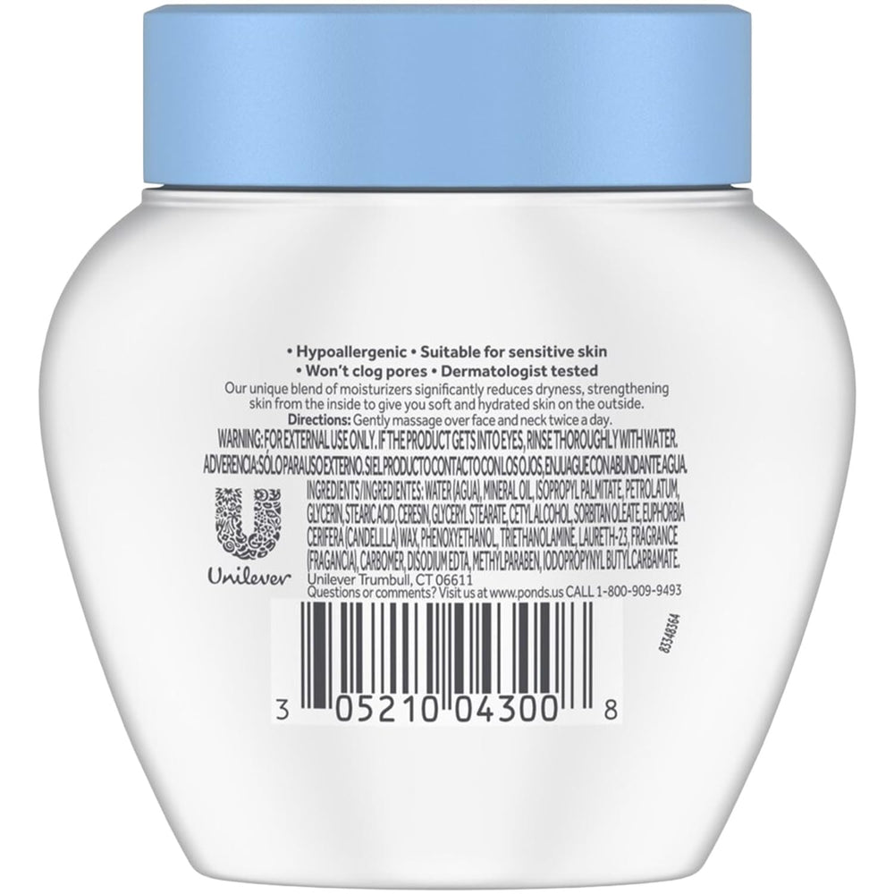 POND'S textura cremosa en primer plano que facilita absorción