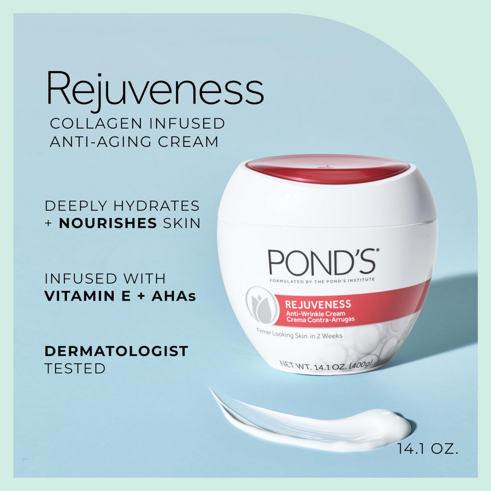 POND’S textura cremosa en primer plano, muestra hidratación rica