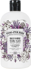 Poo-Pourri recarga frontal mostrando el envase y capacidad para muchas aplicaciones