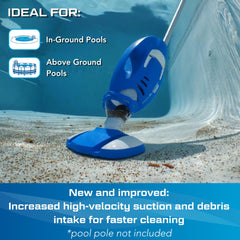 POOL BLASTER Max corrosion-proof rear charging port for reliable charging