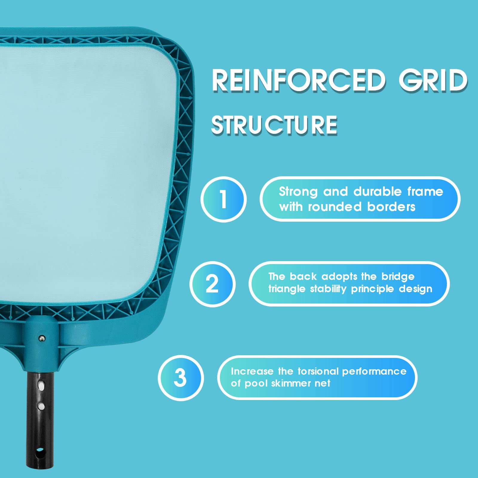 POOLWHALE borde curvado sin dañar liners ni superficies