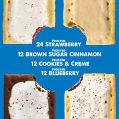 Pop-Tarts corte que revela relleno para ver sabores y textura