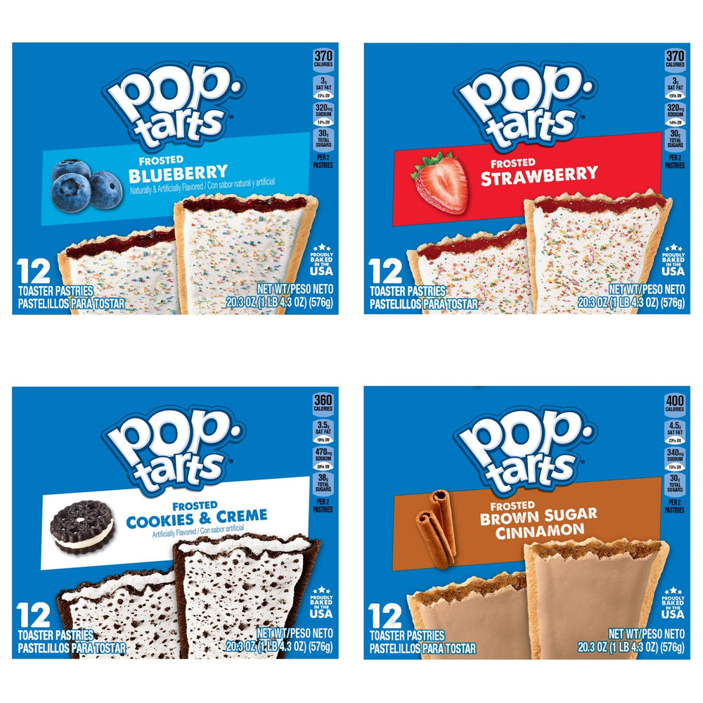 Pop-Tarts etiqueta de ingredientes detallada para información al consumidor