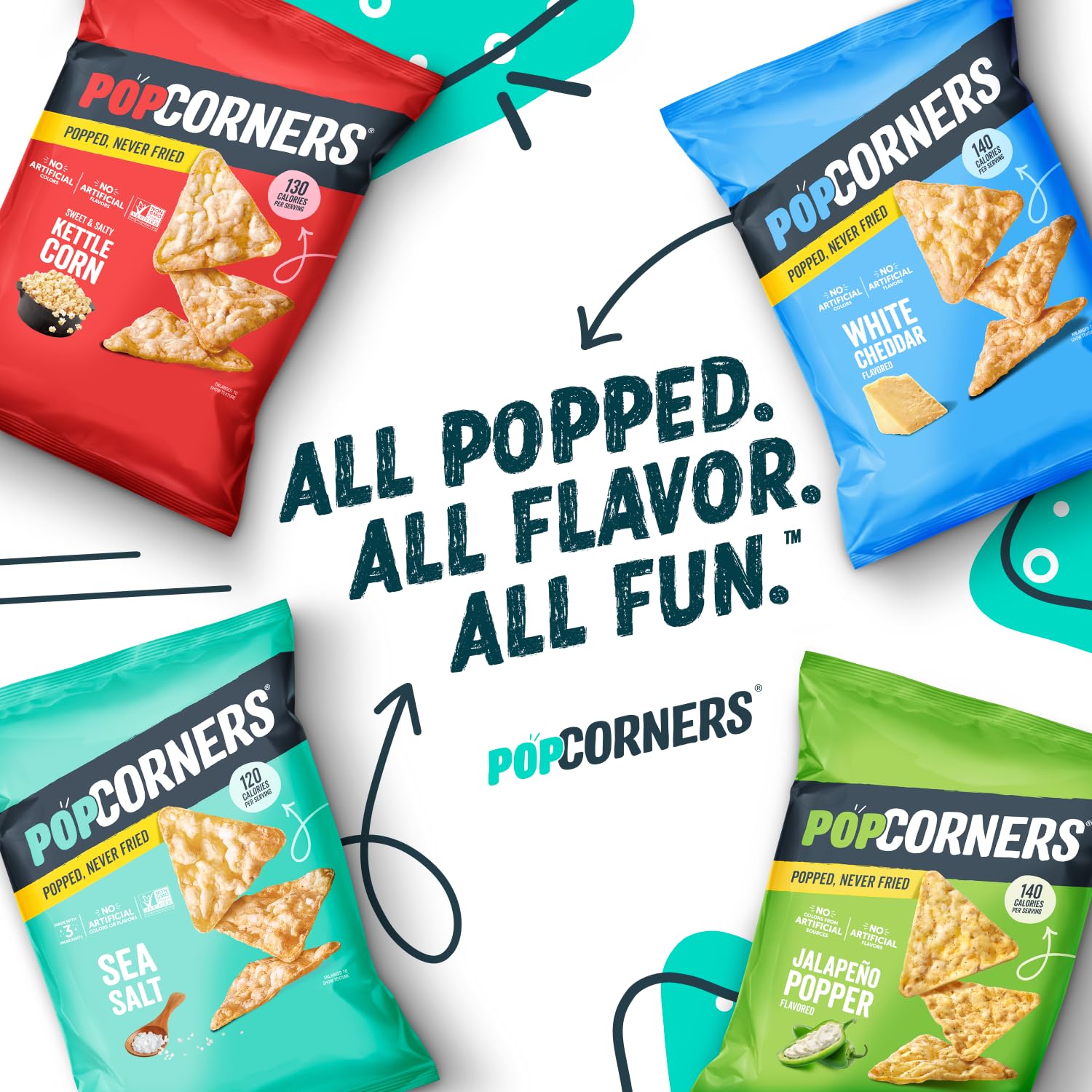 PopCorners snack en escritorio de oficina como merienda práctica