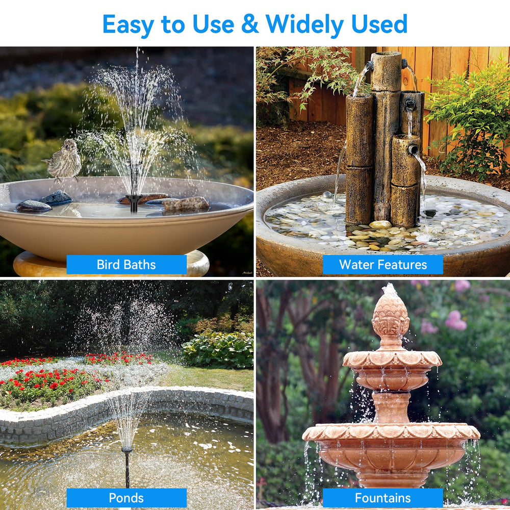 POPOSOAP installed bird bath with birds perched nearby, creates wildlife-friendly water