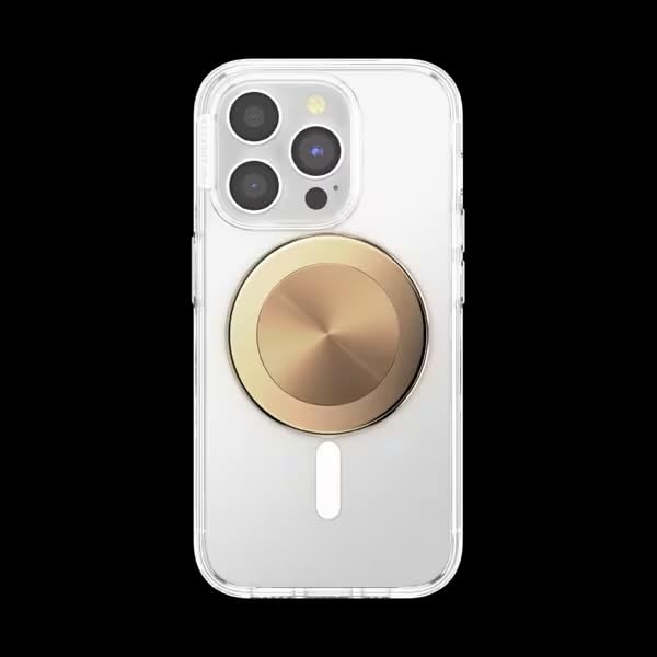 PopSockets detalle textura metálica con acabado alum radial y aspecto premium