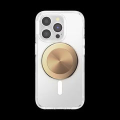 PopSockets detalle textura metálica con acabado alum radial y aspecto premium