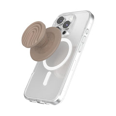 PopSockets agarre MagSafe Latte vista frontal, marca PopSockets, ofrece estilo y sujeción segura