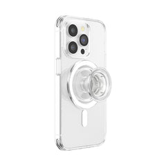 PopSockets agarre MagSafe frontal claro mostrando diseño y discreción