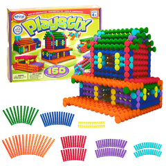 POPULAR PLAYTHINGS paquete frontal mostrando el set y beneficios educativos