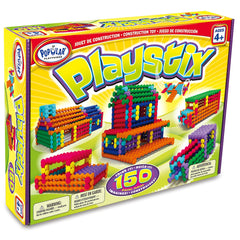 POPULAR PLAYTHINGS niño construyendo con Playstix fomentando creatividad