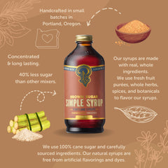 Portland Syrups usado en cóctel aportando cuerpo y notas dulces