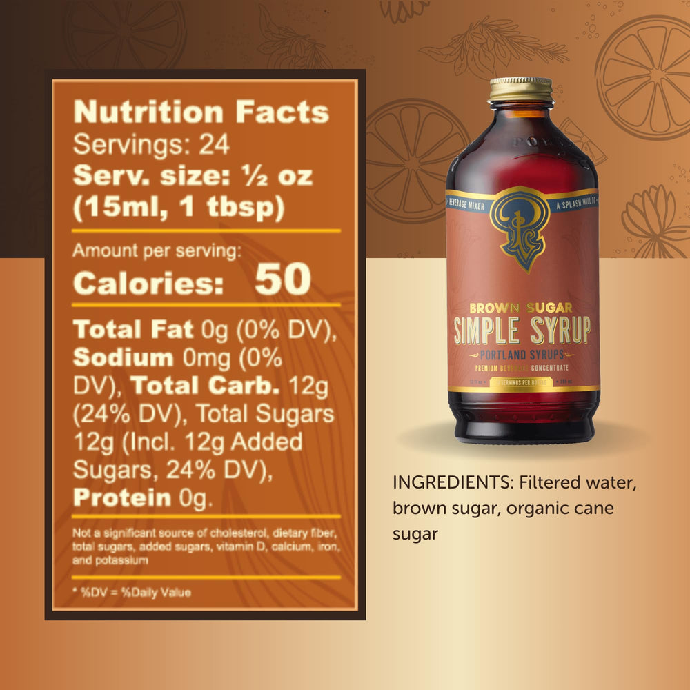 Portland Syrups ingredientes naturales resaltando calidad artesanal