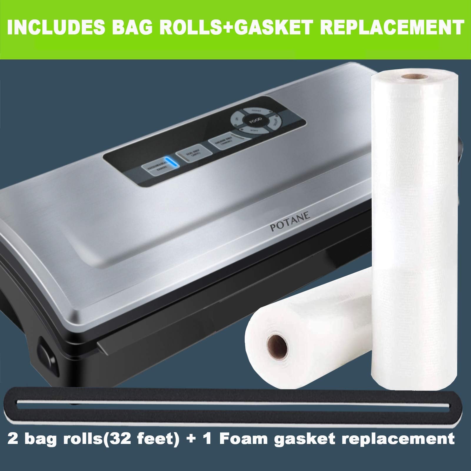 Potane starter kit contents including bags and rolls for instant use