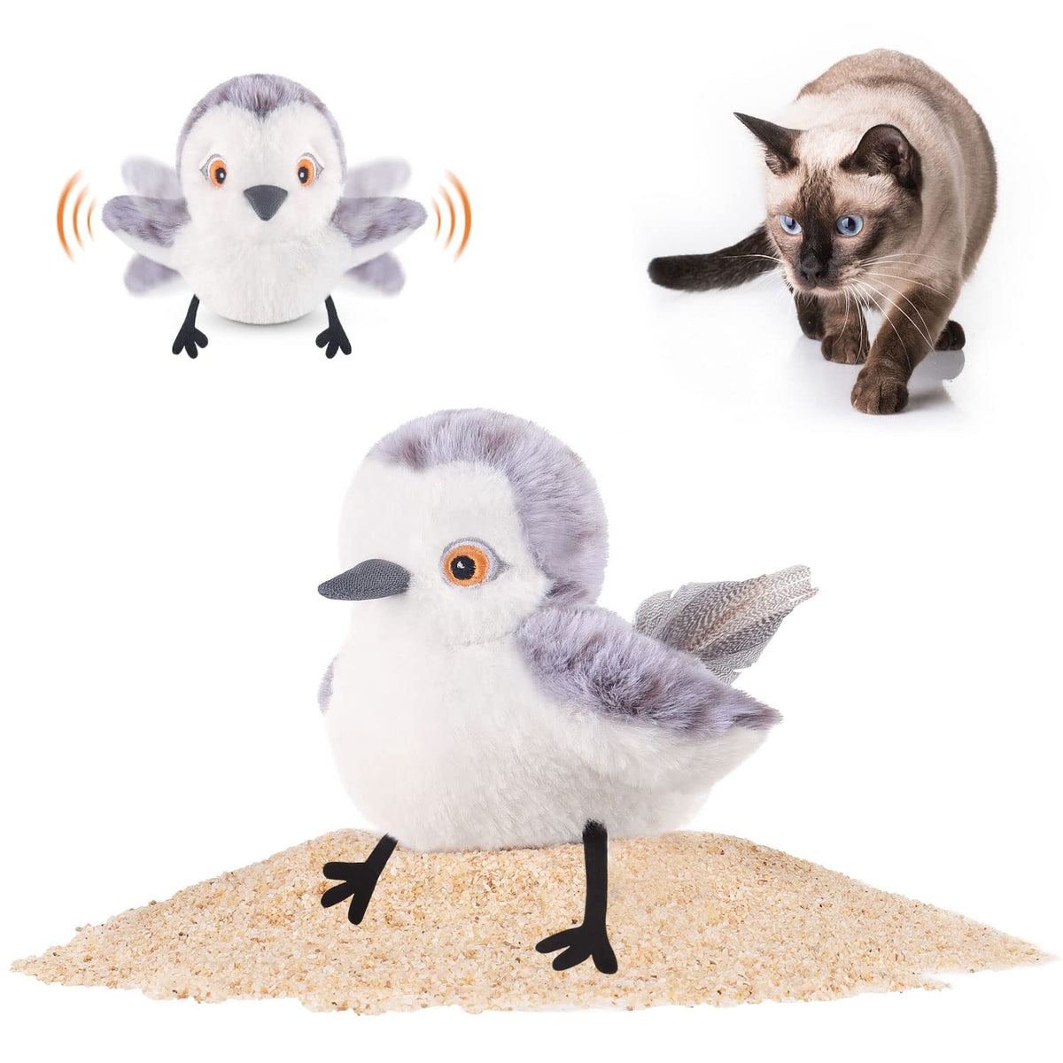 Potaroma pájaro frontal mostrando diseño realista y atractivo