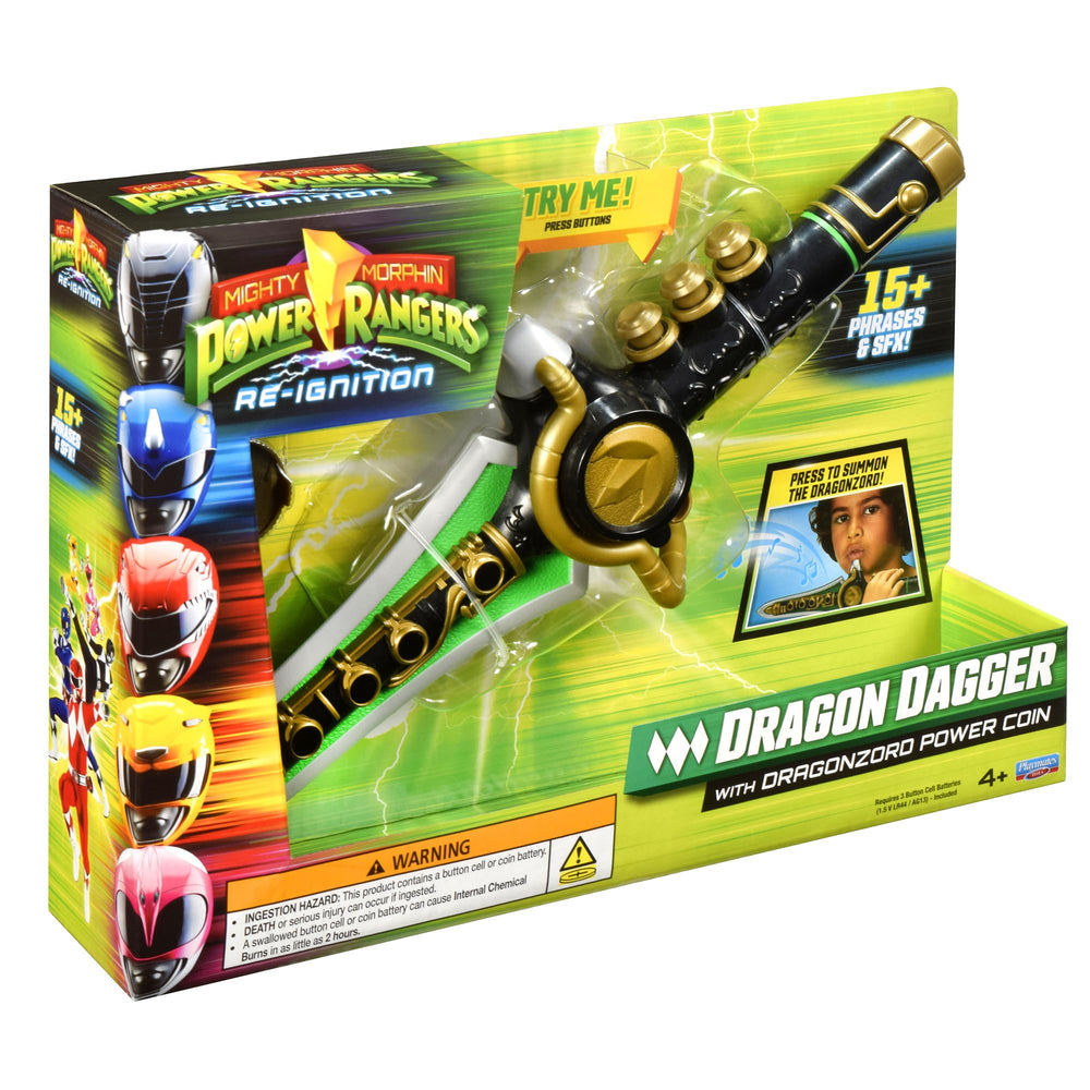 Power Rangers Dragon Dagger en uso recreando sonidos y escenas de juego