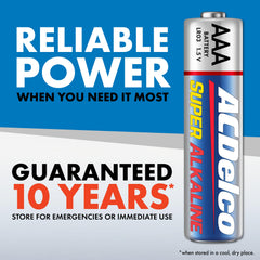 Powermax ACDelco envase abierto con pilas organizadas para fácil acceso y almacenamiento