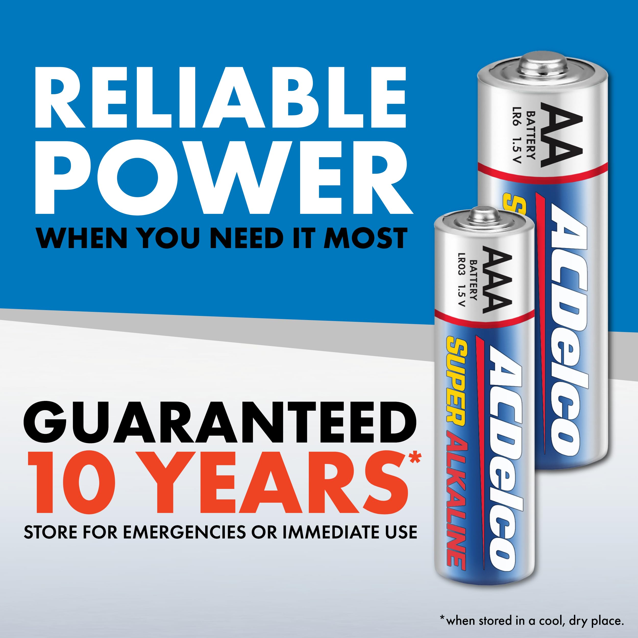 Powermax ACDelco pilas instaladas en una linterna, rendimiento fiable en uso