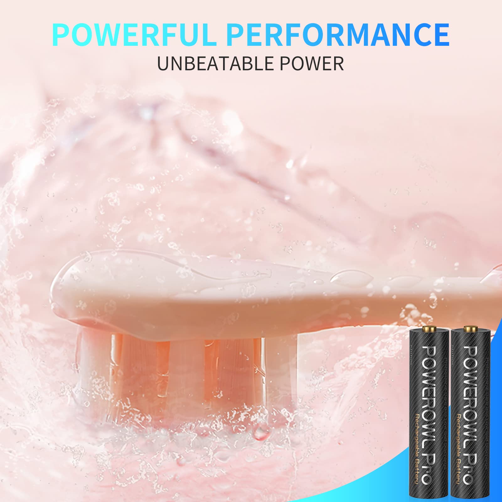 POWEROWL pilas en uso dentro de una linterna para alto rendimiento