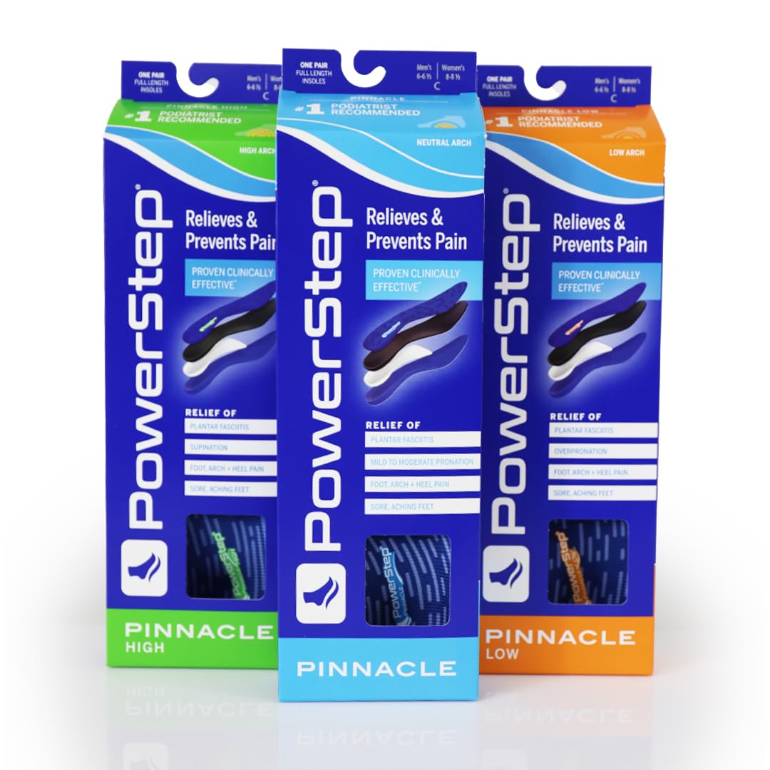 PowerStep Pinnacle comparación de tamaño y ajuste sin recortar