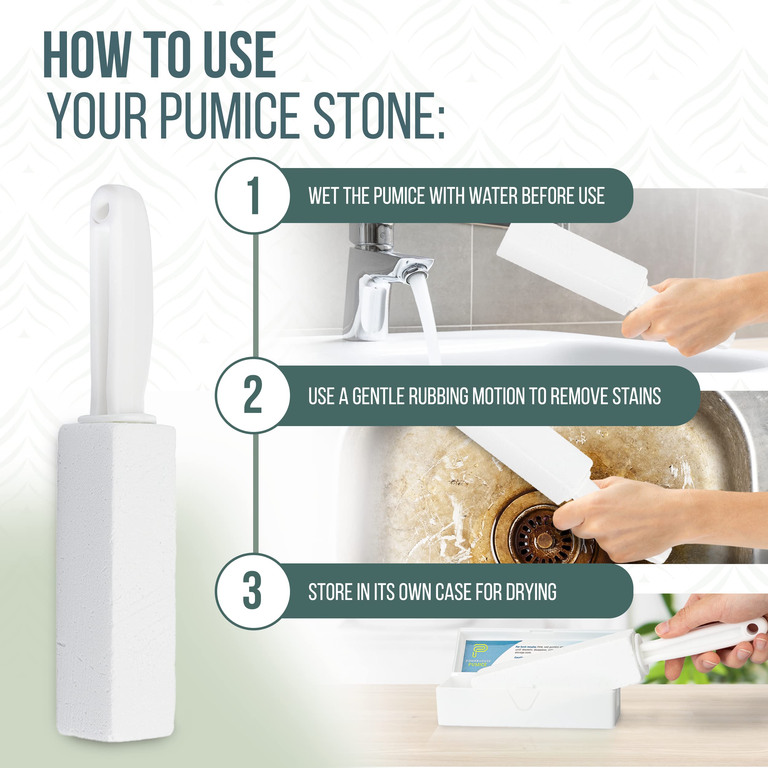 Powerstone estuche abierto para secado y almacenamiento higiénico