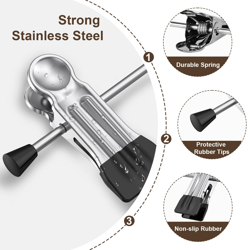 POZEAN comparación de espacio en armario mostrando mayor capacidad y orden