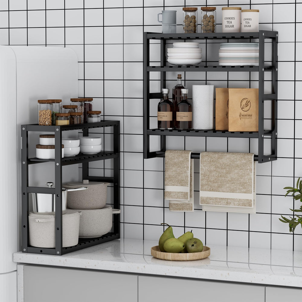 PPN repisas con productos de baño mostrando capacidad y orden