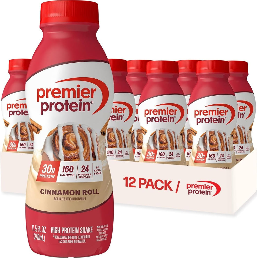 Premier Protein botella frontal mostrando etiqueta y conveniencia portátil