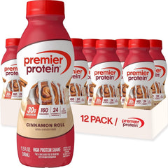 Premier Protein botella frontal mostrando etiqueta y conveniencia portátil