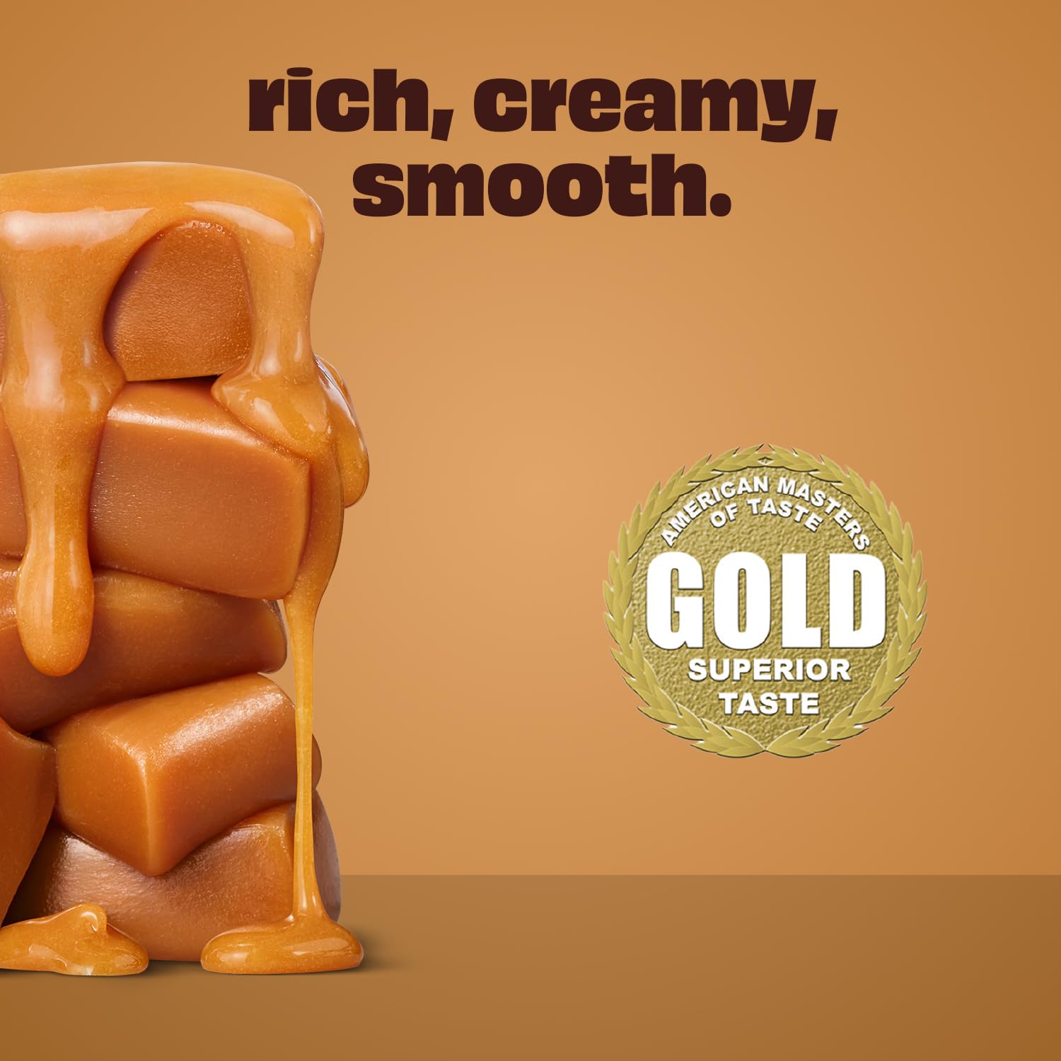 Premier Protein caramel pouring into glass for easy serving and mixability