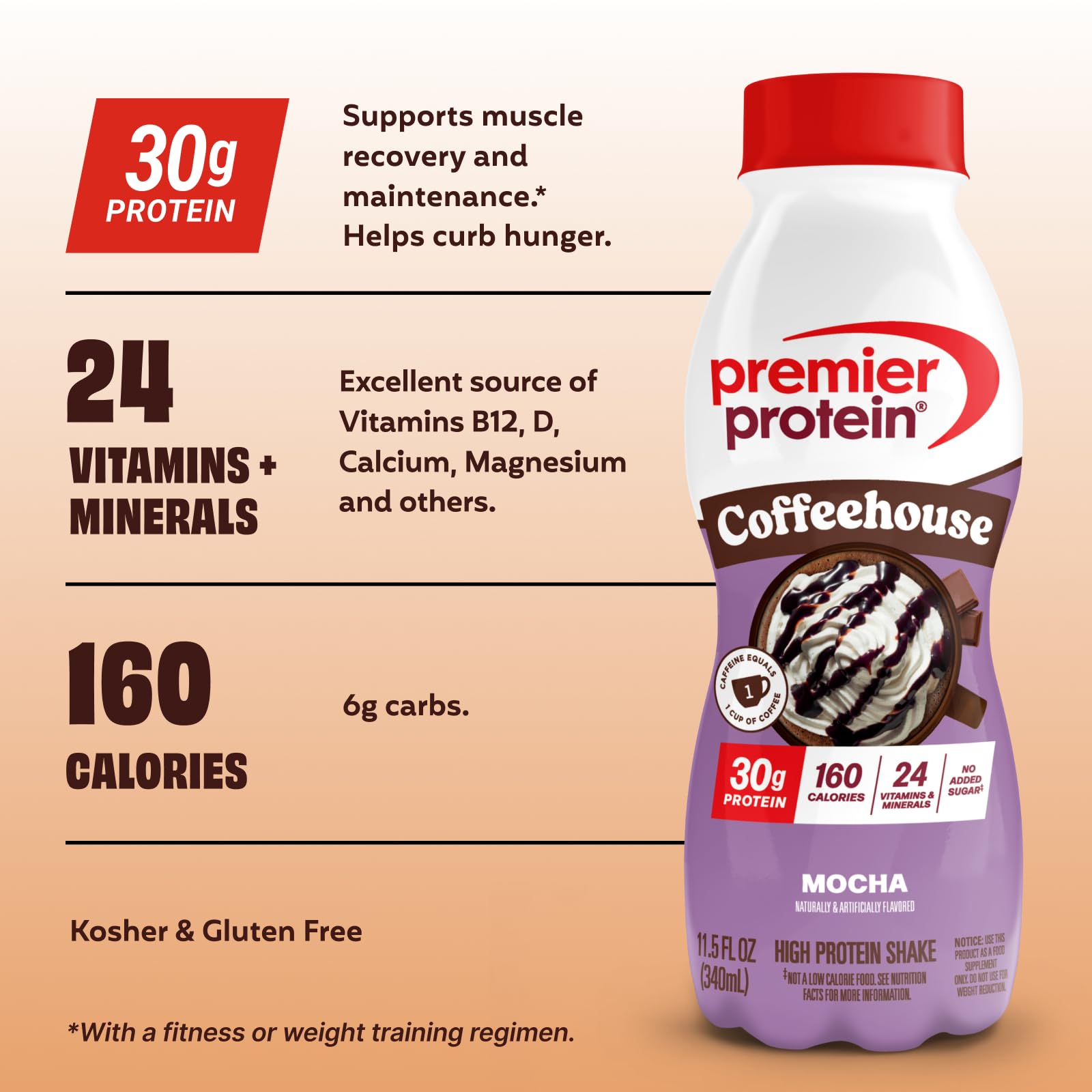 Premier Protein batido congelado estilo helado proteico como postre saludable